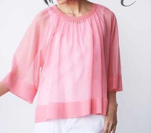 TRANSPARENT KNIT �v���I�[�o�[(�����ԍ�Y59)�A�s���N
